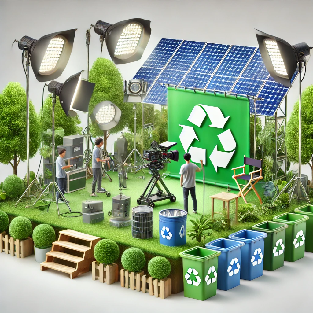 친환경 녹색촬영 기술이 적용된 영화세트장 관련 이미지