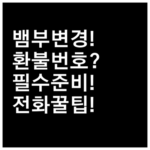 뱀부항공 예약 변경 및 환불 전화번호..
