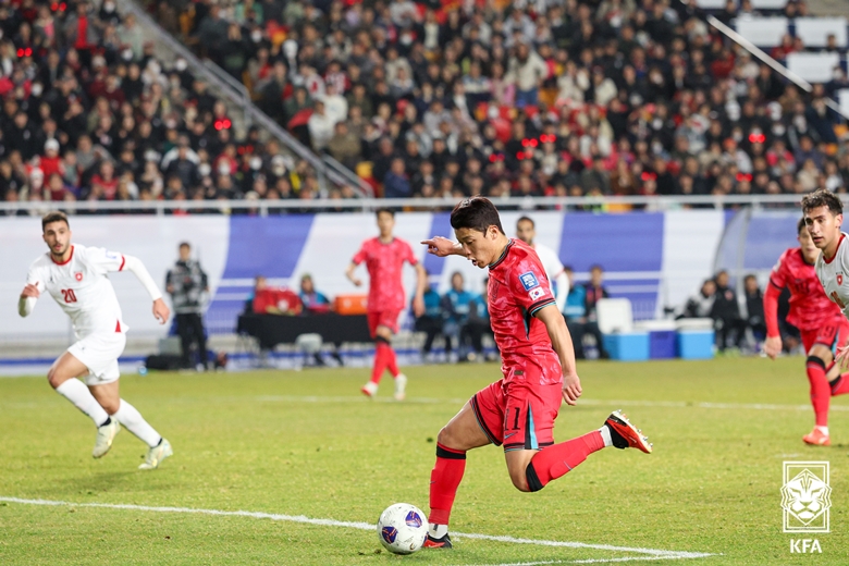 한국 축구 요르단전 결과 '2026 월드컵 아시아 최종예선 B조 8차전' [이재성 선제골 1-1 무승부 양민혁 A매치 데뷔전]