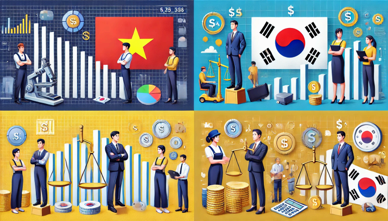 베트남 한국의 임금 비교 : 경제적 분석