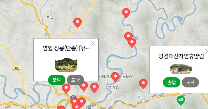 망경대자연휴양림지도