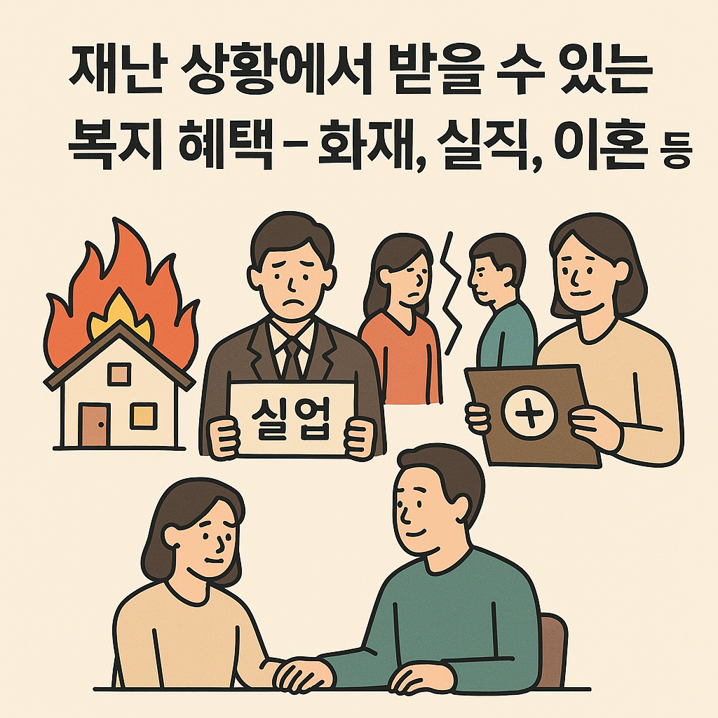 재난 상황에서 받을 수 있는 복지 혜택 – 화재, 실직, 이혼 등