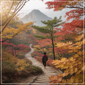 2025년 단풍 절정 시기 – 수도권·충청권 단풍 명소 가상 이미지