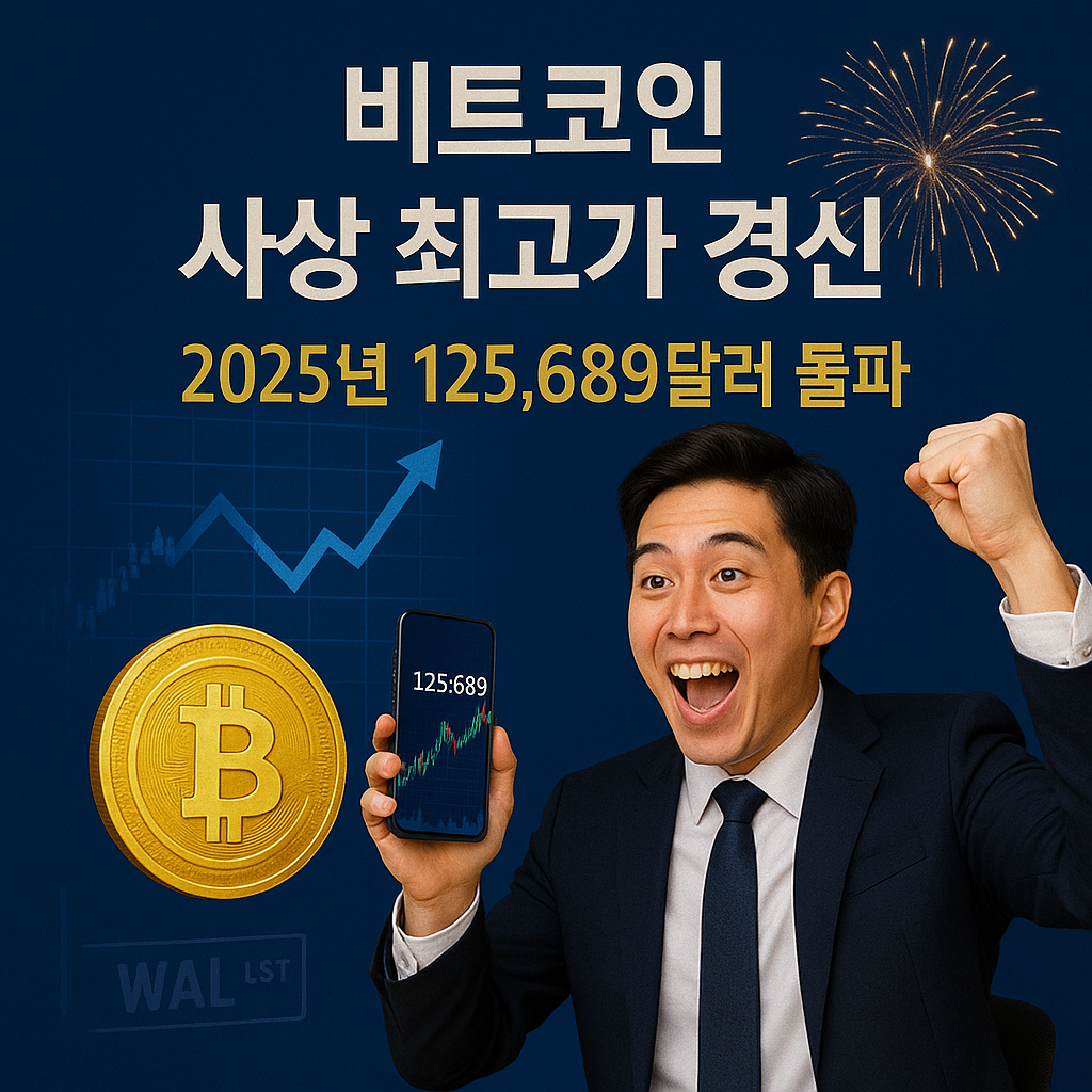 비트코인 사상 최고가 경신 2025년 125,689달러 돌파 완벽 분석
