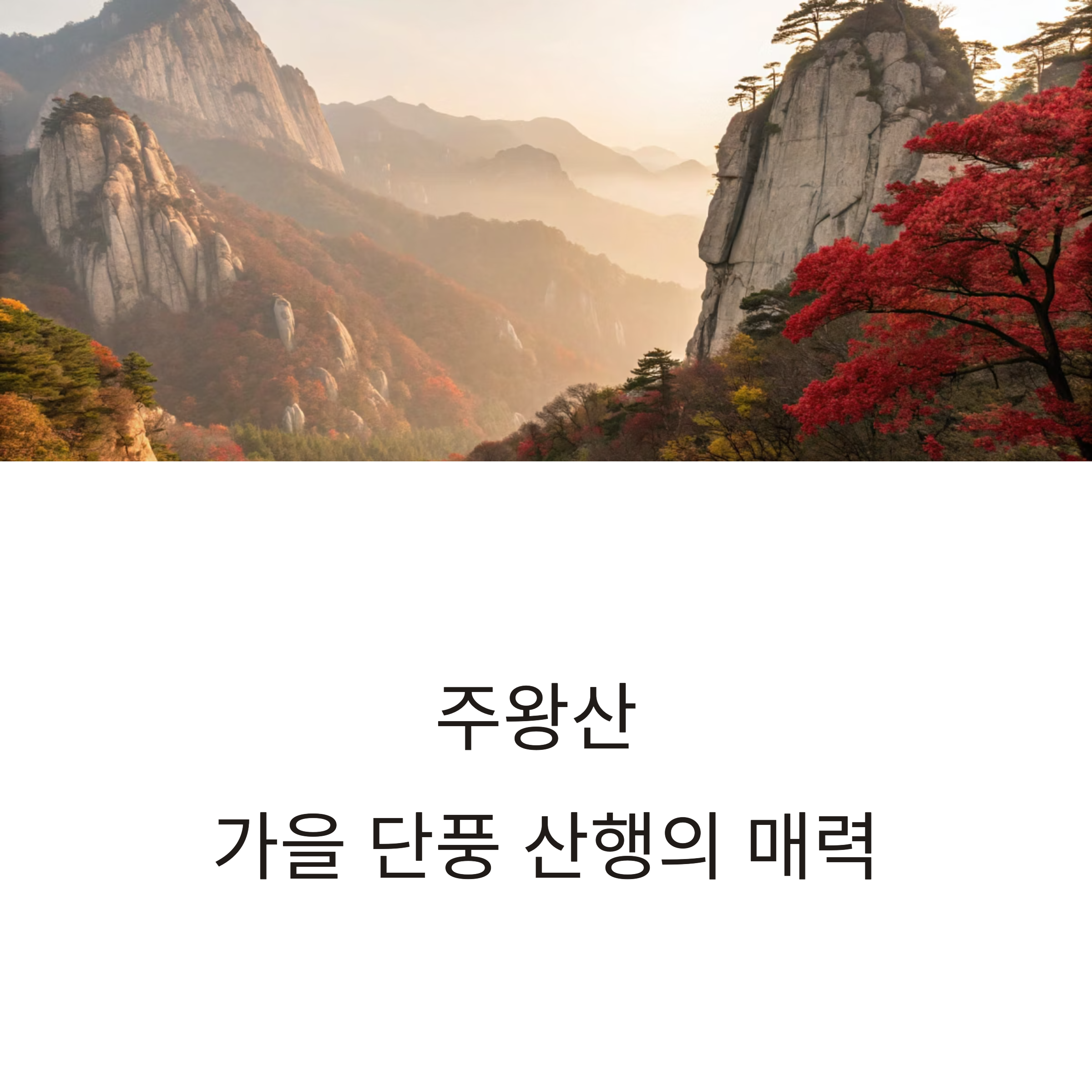 청송 주왕산, 가을 단풍 산행