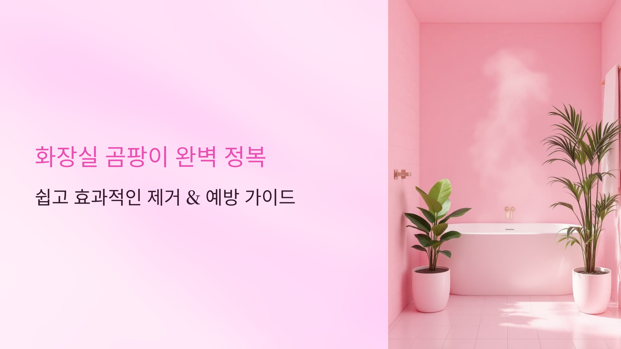 화장실 곰팡이 완벽 제거 비법