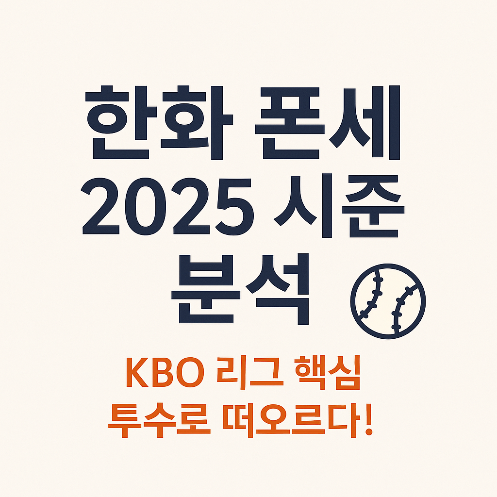 한화 폰세 투구 모습