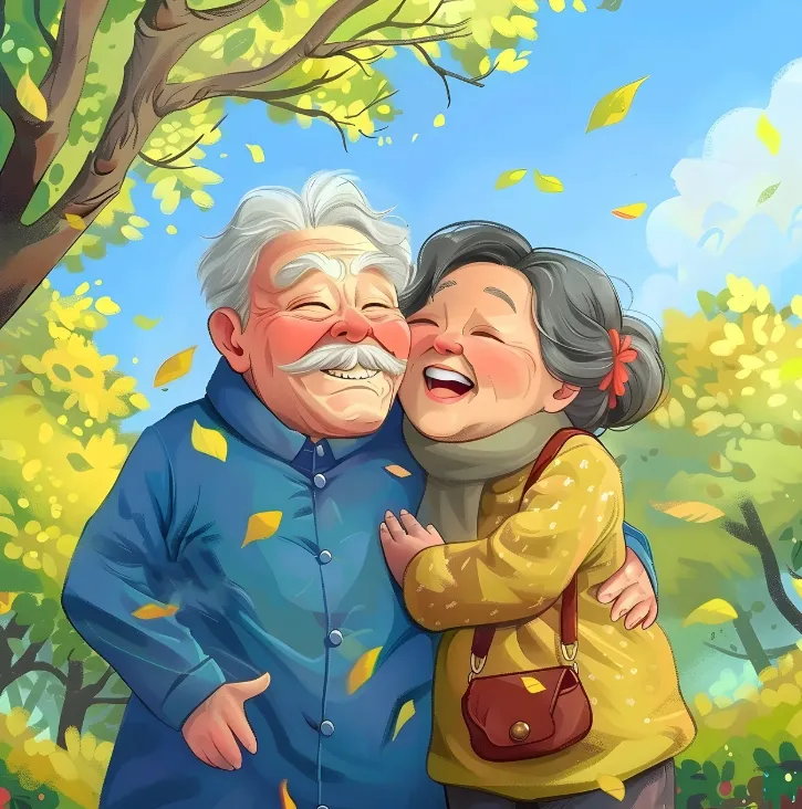 노부부-일러스트