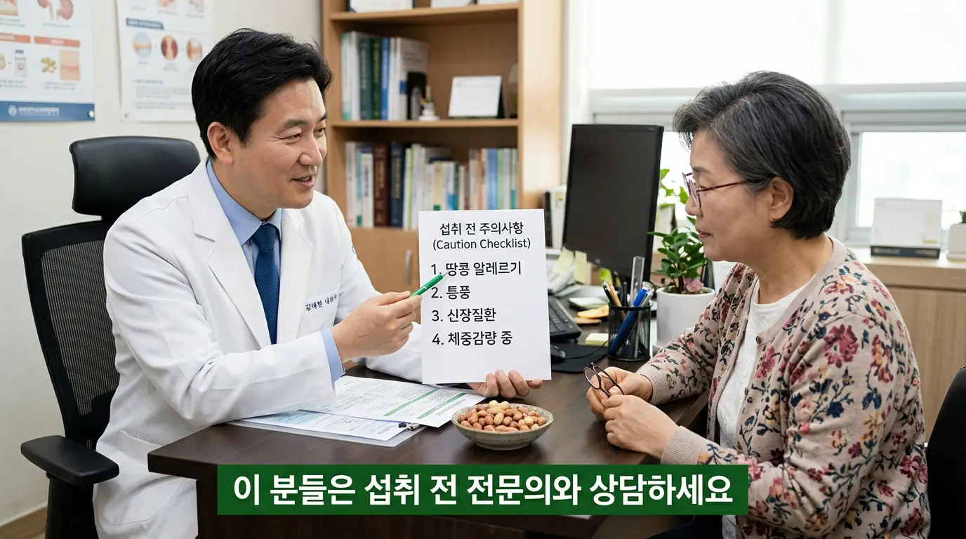 땅콩 알레르기 통풍 신장질환 주의해야 할 분들 상세 설명