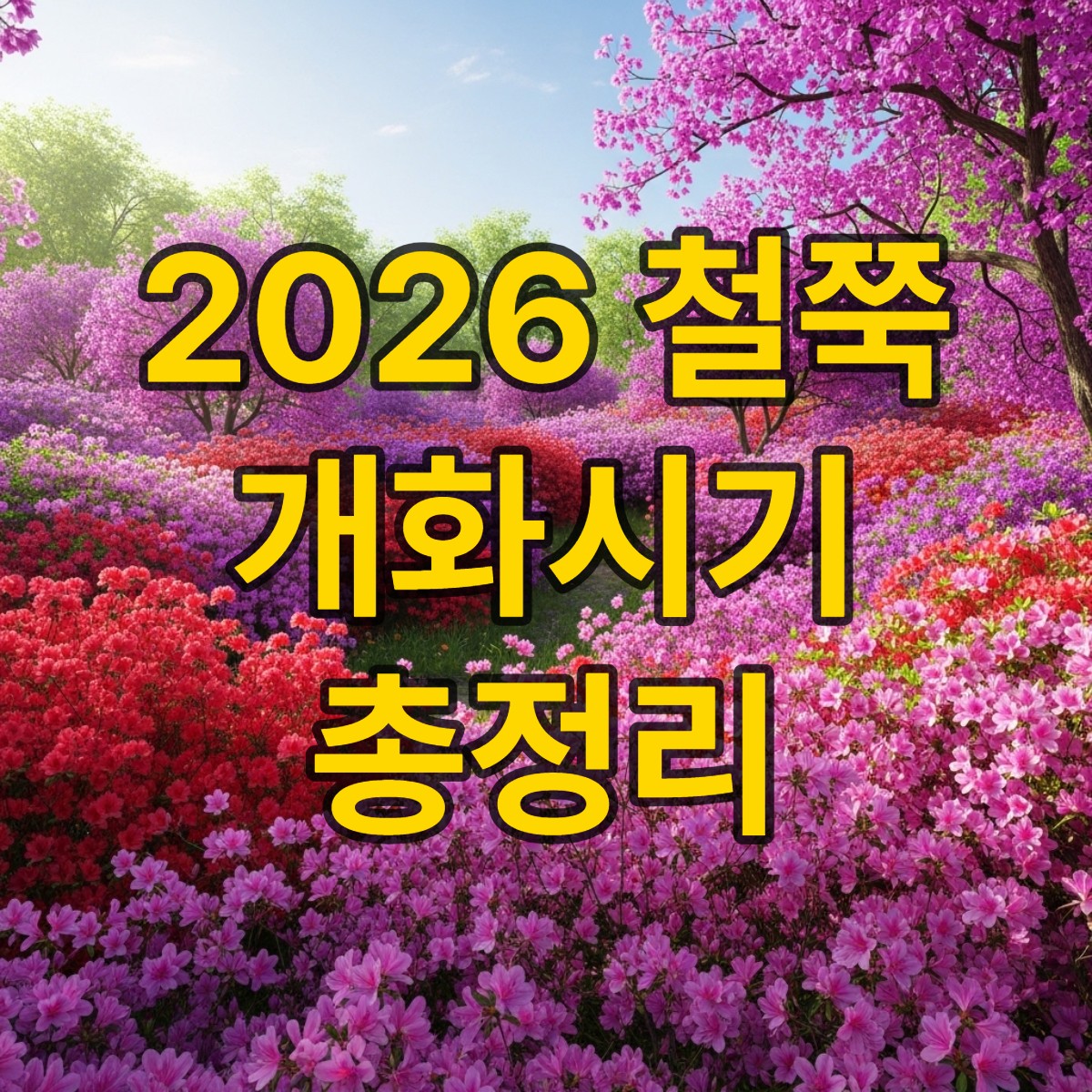 철쭉 개화시기