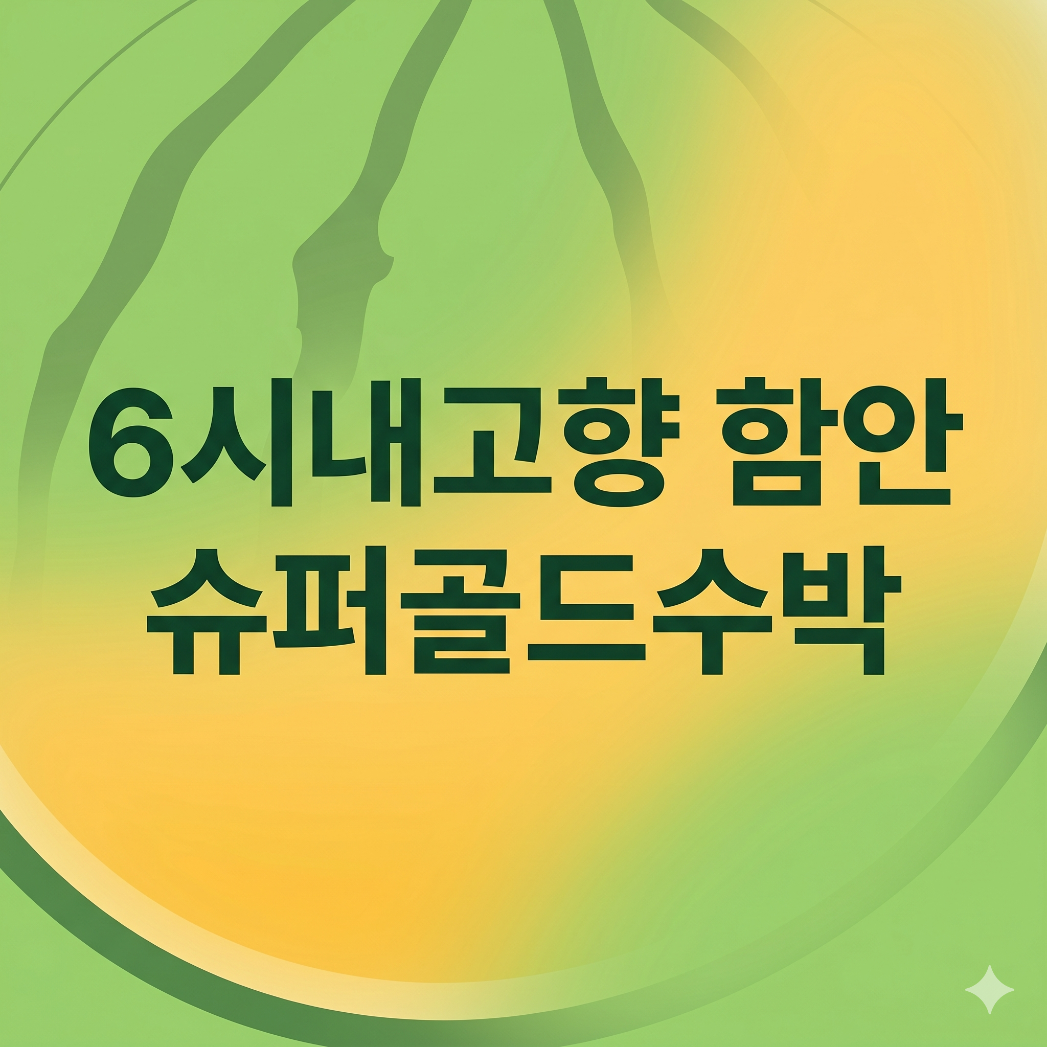 6시내고향 함안 직거래장터 슈퍼골드수박