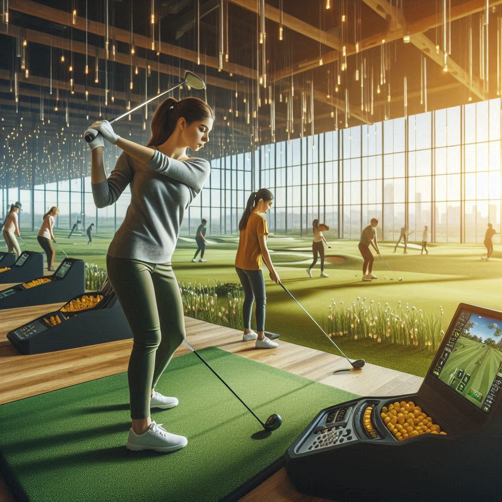 실내골프연습장 배경