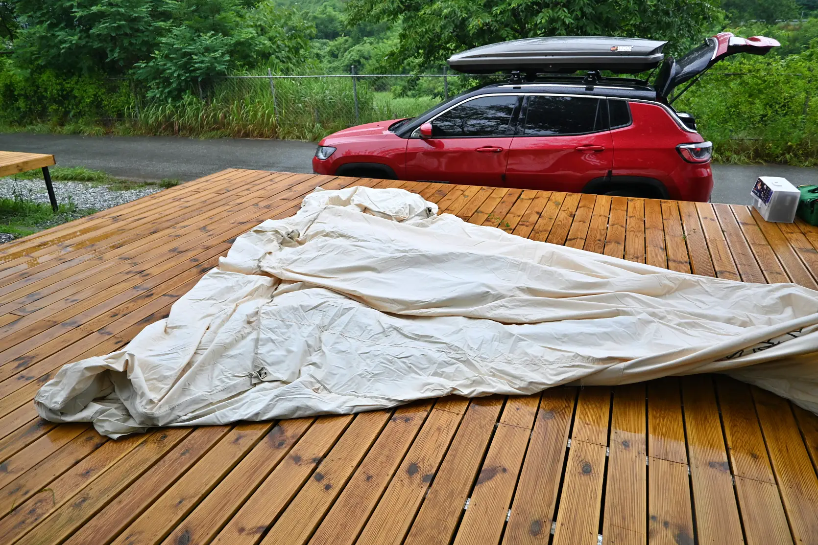 홍천 너의아지트가 되어줄께 캠핑장과 코오롱 오두막 쉘터 피칭후기 사진 13
