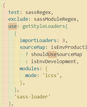 scss, sass 파일을 찾아 sass-loader과 잇는다.