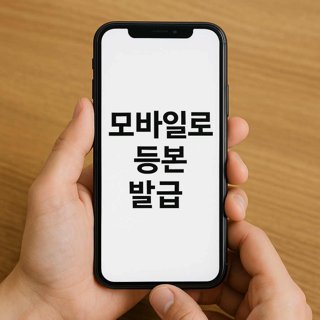 모바일 등본 발급