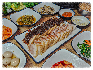 단양흑마늘쌈밥