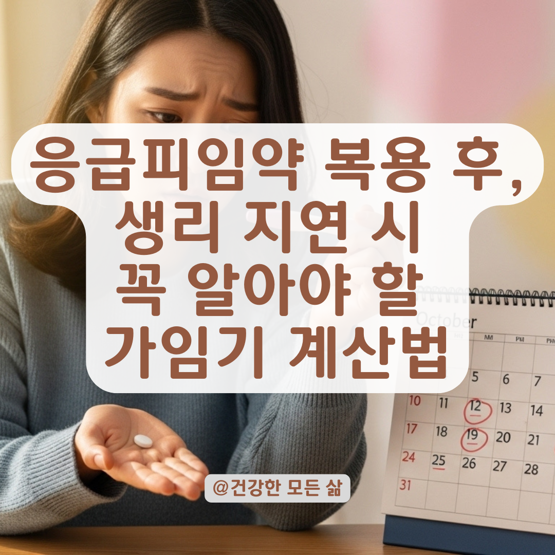 응급피임약 복용 후 생리 지연됐다면? 가임기 계산 다시 해야 하는 이유.