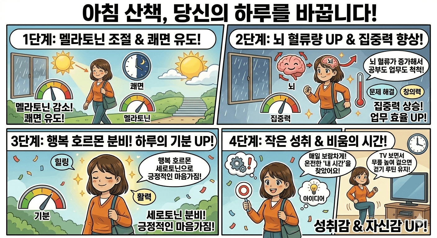 아침 산책이 하루를 바꾸는 이유