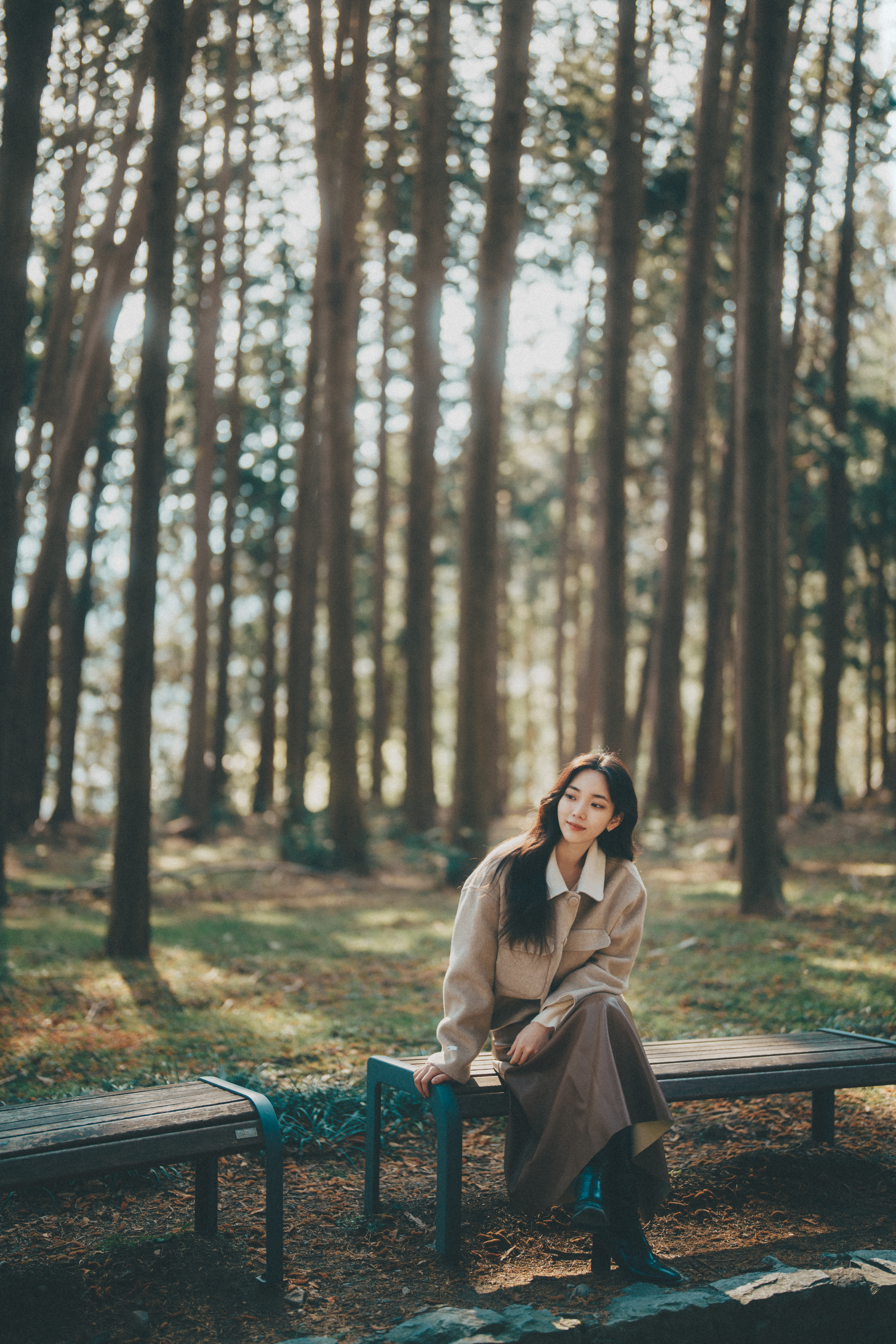 FL 룩으로 촬영한 역광 인물 사진