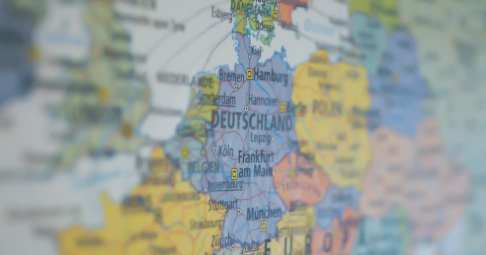 유럽 지도 사진