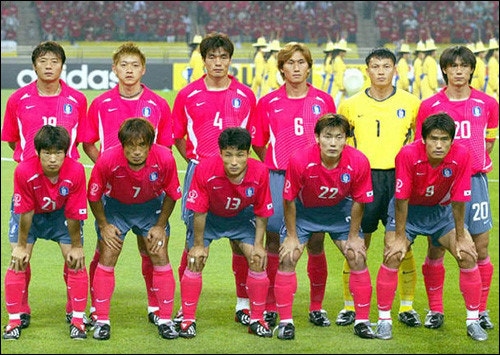 2002년 대한민국 월드컵 선수들 사진