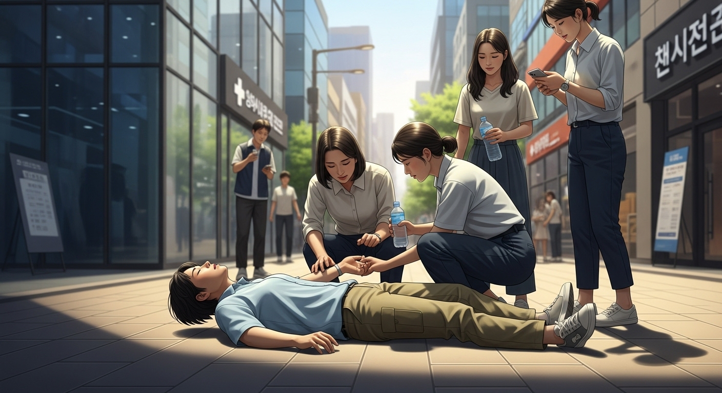 미주신경성실신, 실신원인, 기립성저혈압