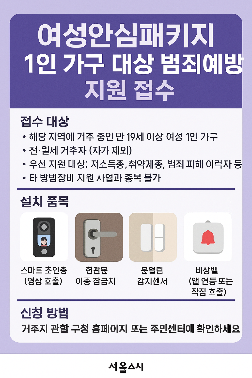 여성안심패키지 1인 가구 대상 범죄예방 정책 총정리