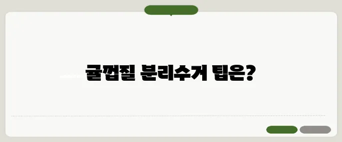 귤 껍질 음식물 쓰레기 분리수거 방법