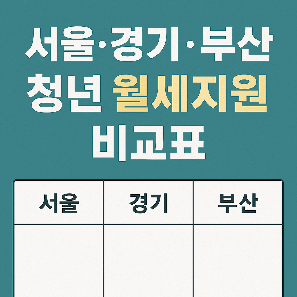 지역별 청년 월세지원