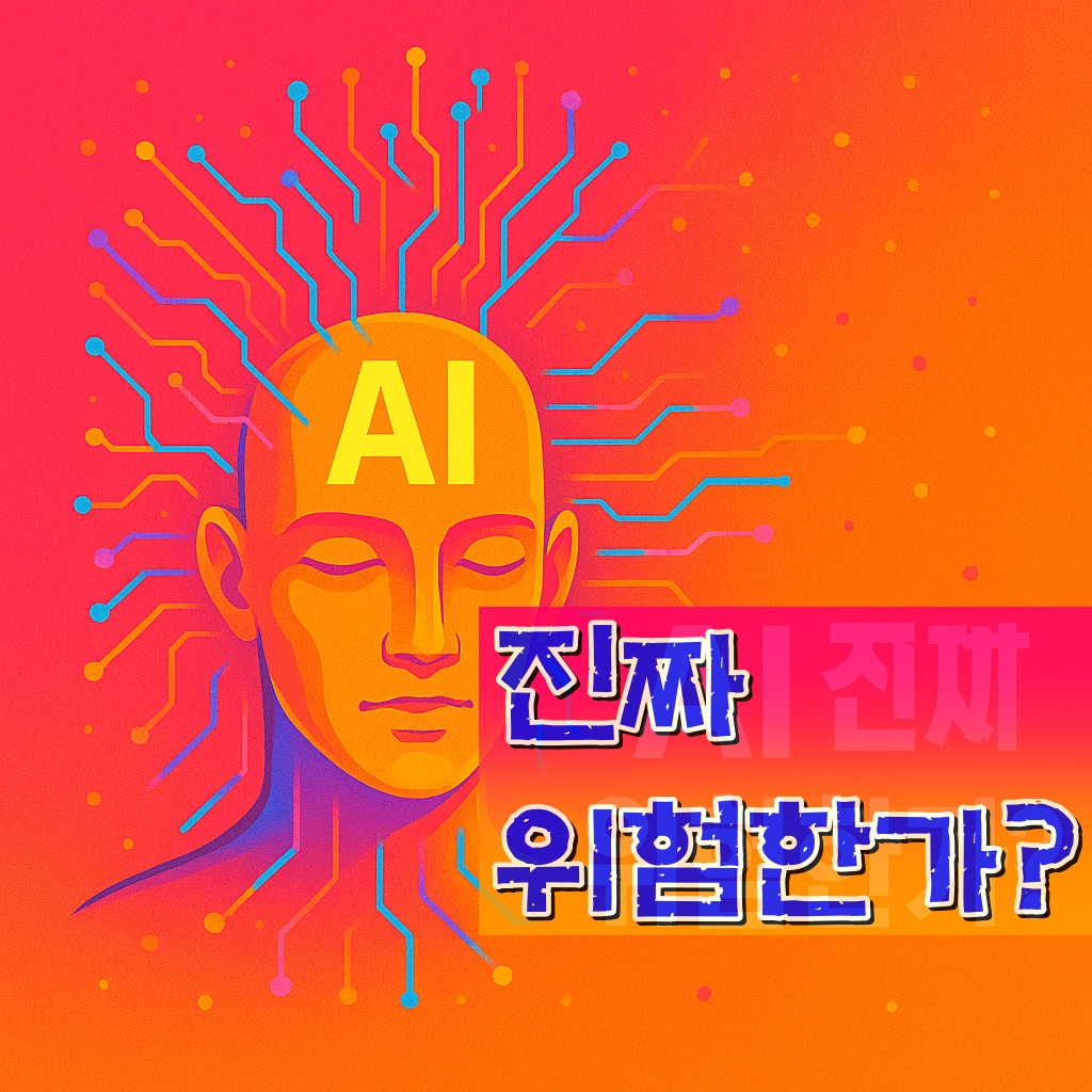 ai 진짜 위험한가? 글자 써있는 일러스트