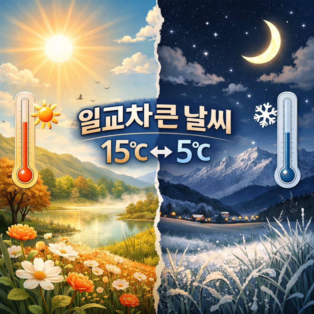 환절기 날씨 / 일교차 이미지
