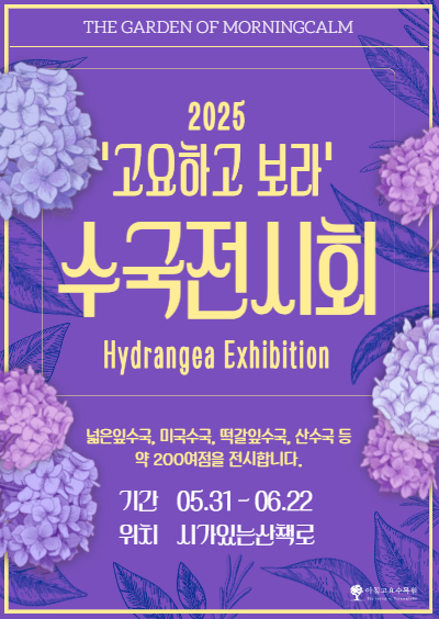 아침고요수목원 수국전시회