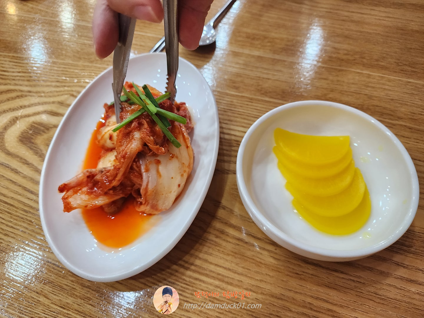 락빈칼국수 반찬