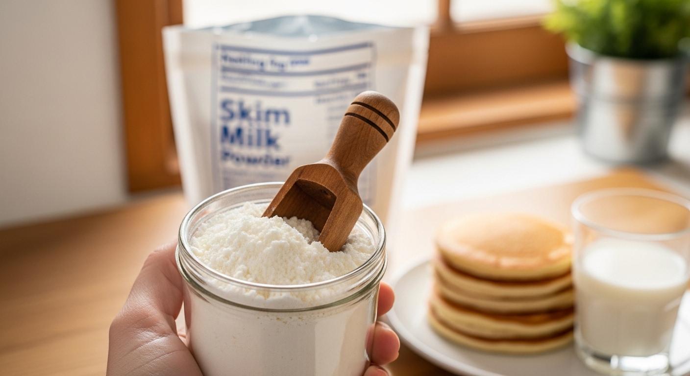 탈지분유 넣는 이유