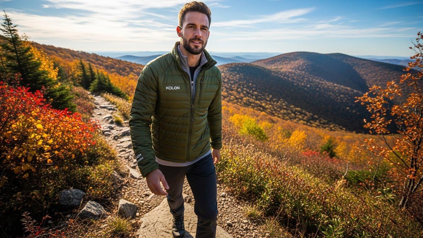 코오롱 경량패딩 남성