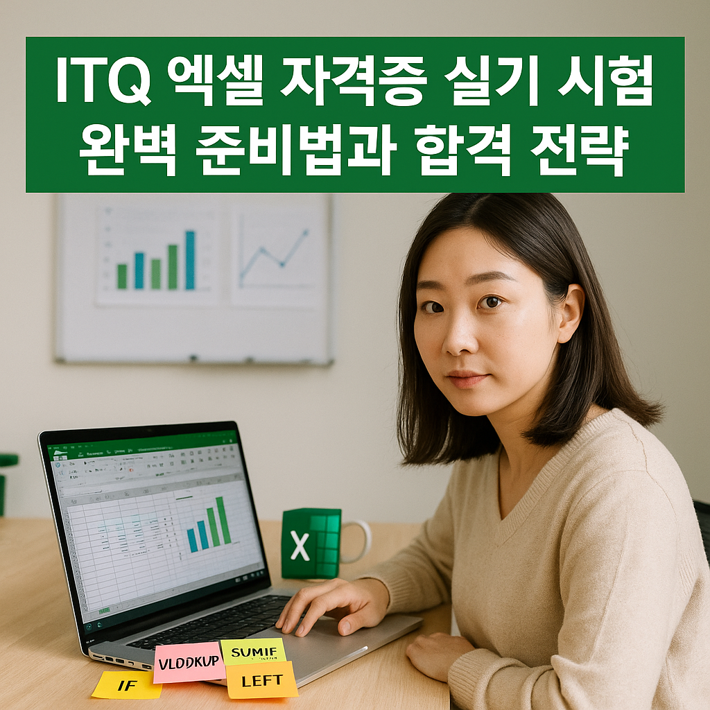 ITQ 엑셀 자격증 실기 시험 완벽 준비법과 합격 전략