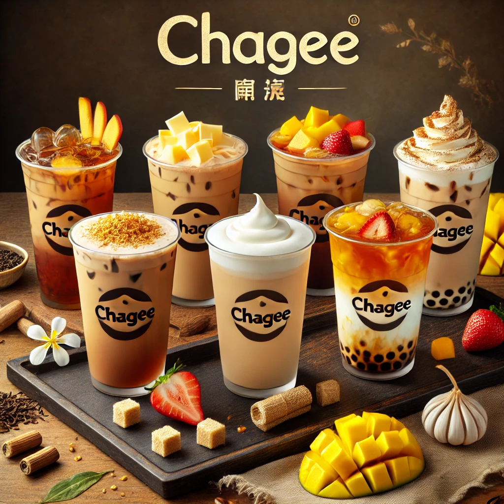 패왕차희(ChaGee)의 인기 밀크티 메뉴를 시각적으로 표현한 이미지