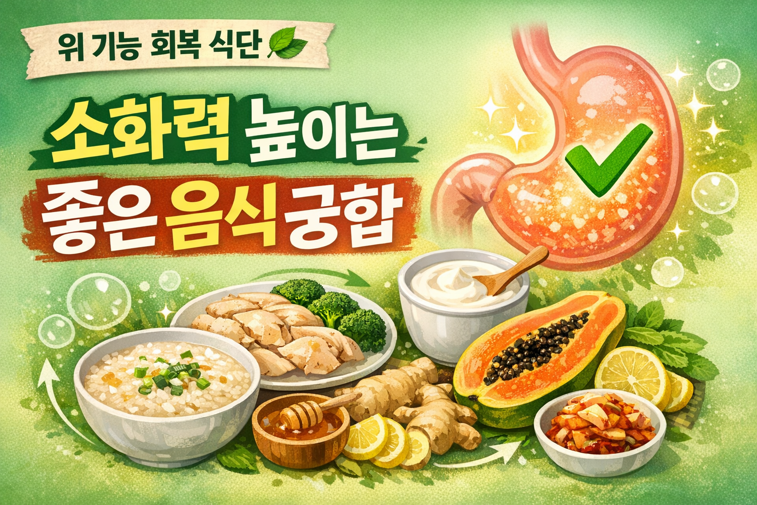 위장 기능을 약화시키는 음식 궁합