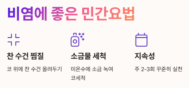 비염에 좋은 민간요법