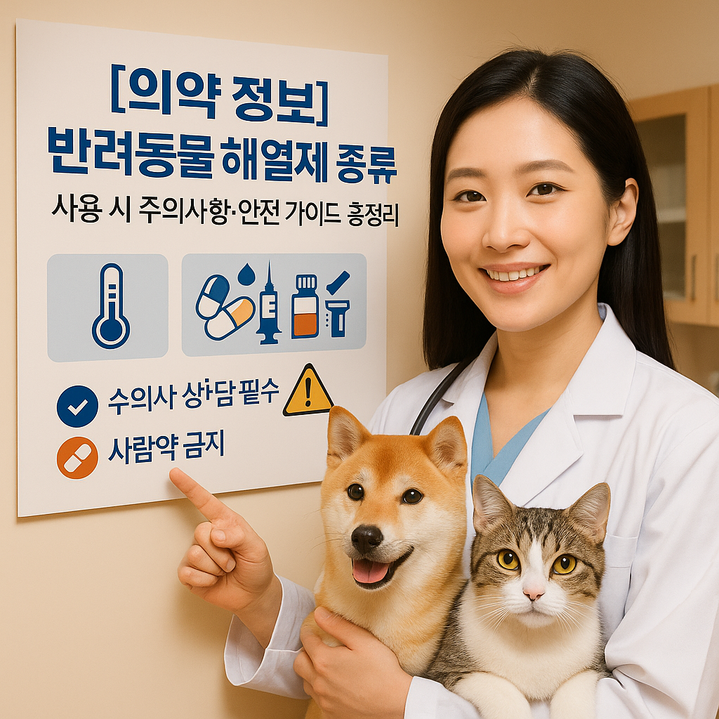 [의약 정보] 반려동물 해열제 종류 ｜ 사용 시 주의사항&middot;안전 가이드 총정리