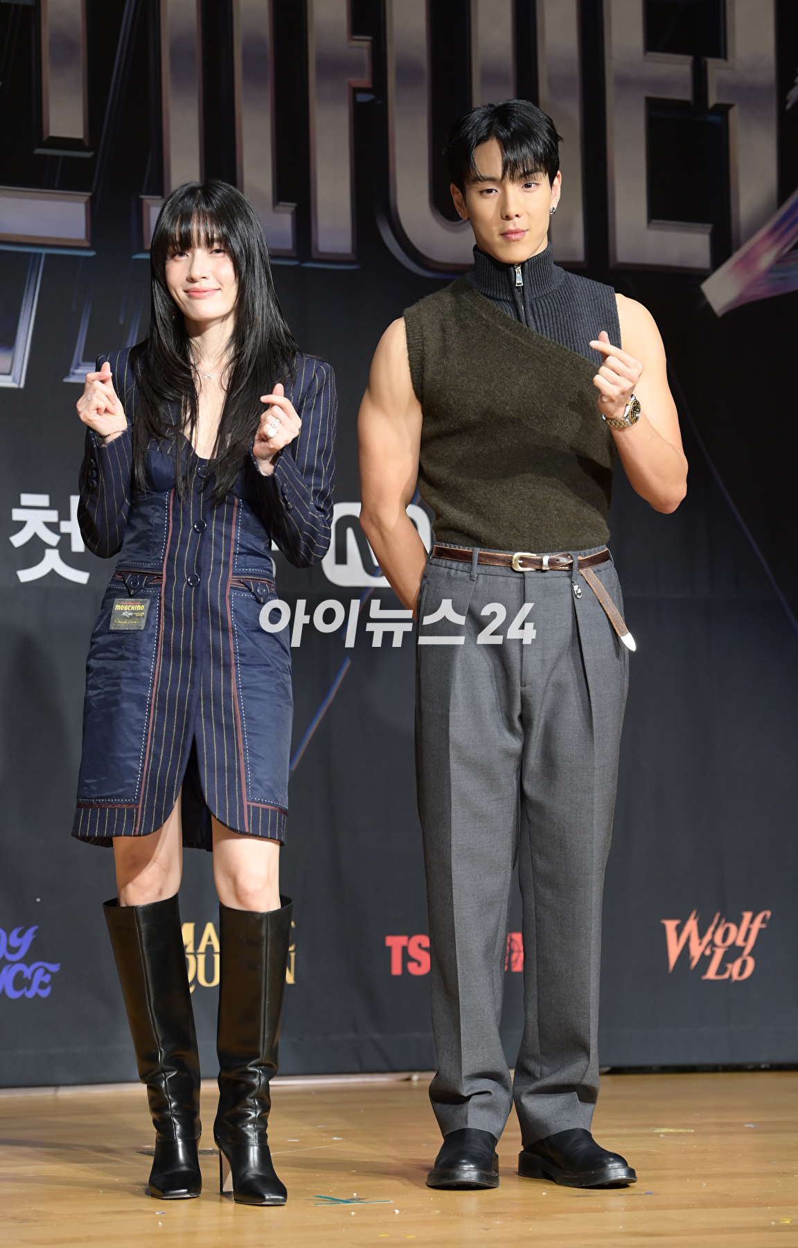 몬스타엑스 셔누가 17일 오전 서울 마포구 상암동 DMC타워에서 열린 Mnet '스트릿 우먼 파이터2' 제작발표회에 파이트 저지로 참석하고 있다. [사진=정소희 기자]