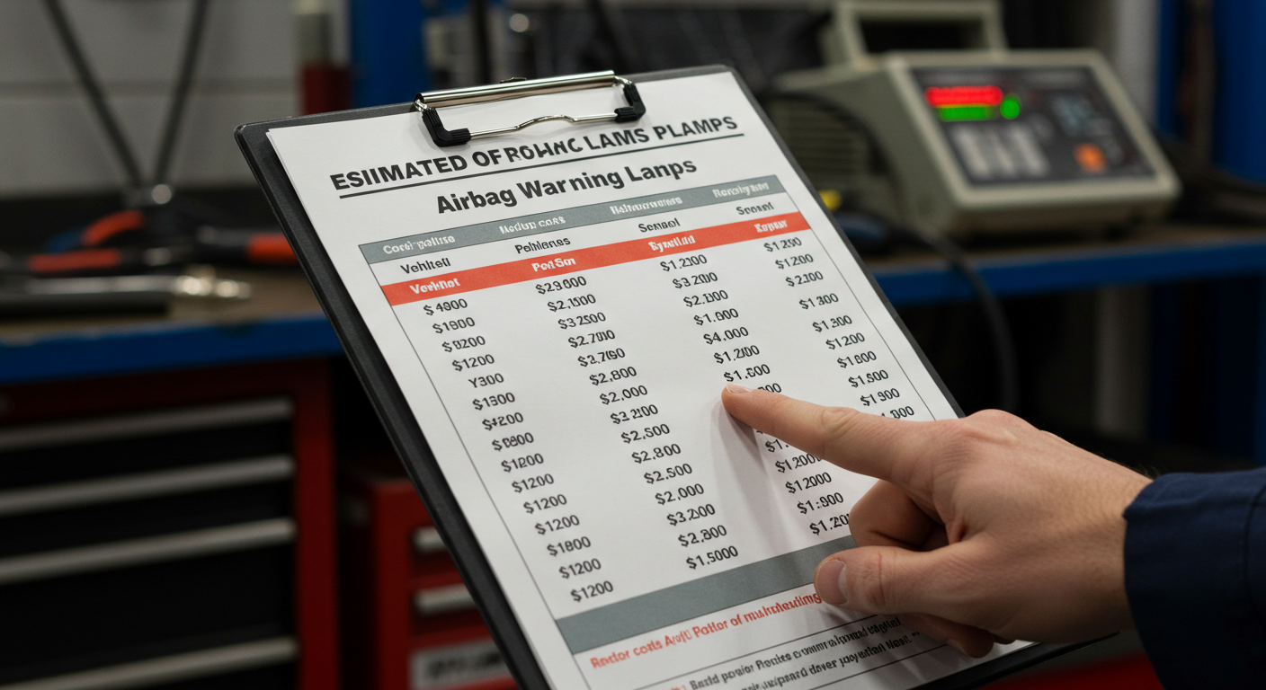 에어백 경고등 수리 시 예상 비용#1