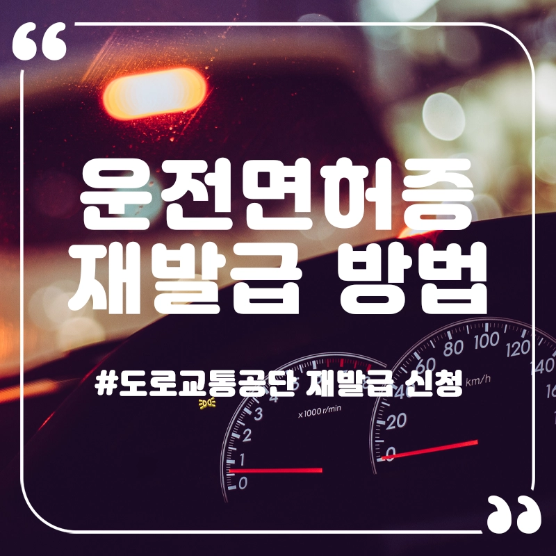 운전면허증-재발급