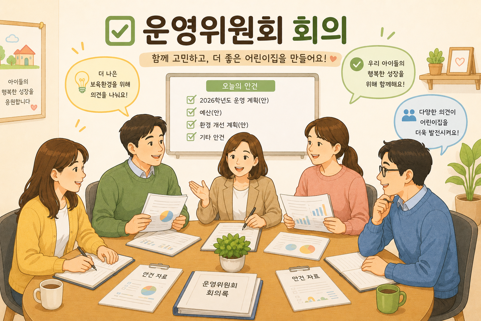 운영위원회 회의 하는 모습