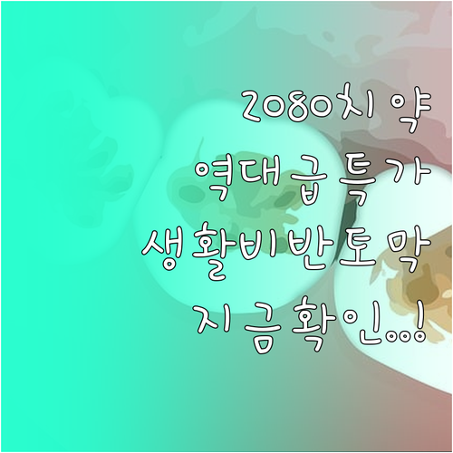 생활비 아끼는 2080 치약 대용량 ..
