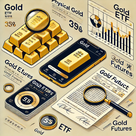 금 실물 vs 금 ETF vs 금 선물 완전비교