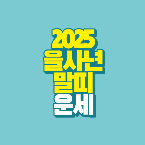 썸네일-2025-을사년-말띠-운세
