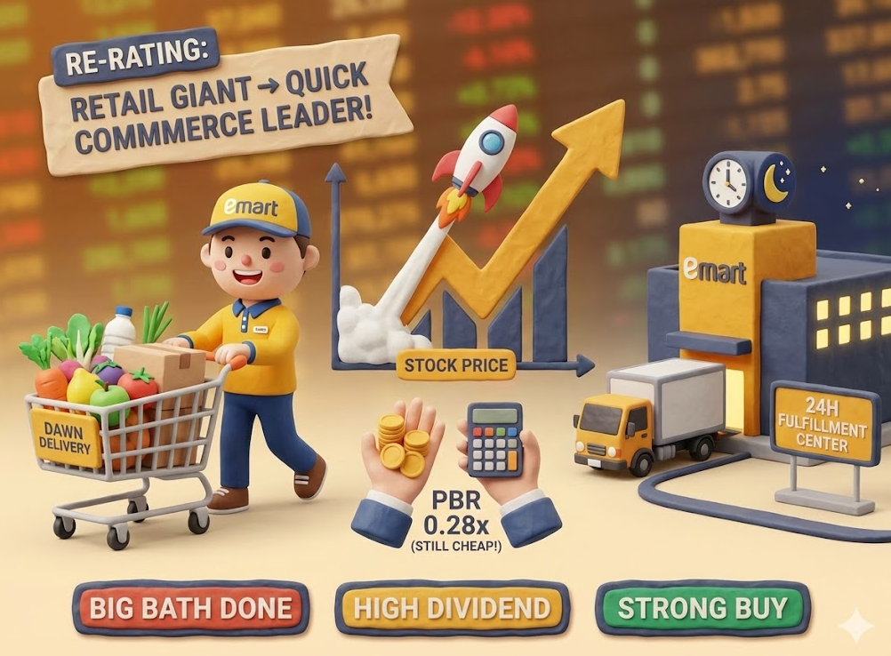 [투자 전 공부] 이마트(139480): PBR 0.28배의 저평가와 새벽배송 모멘텀