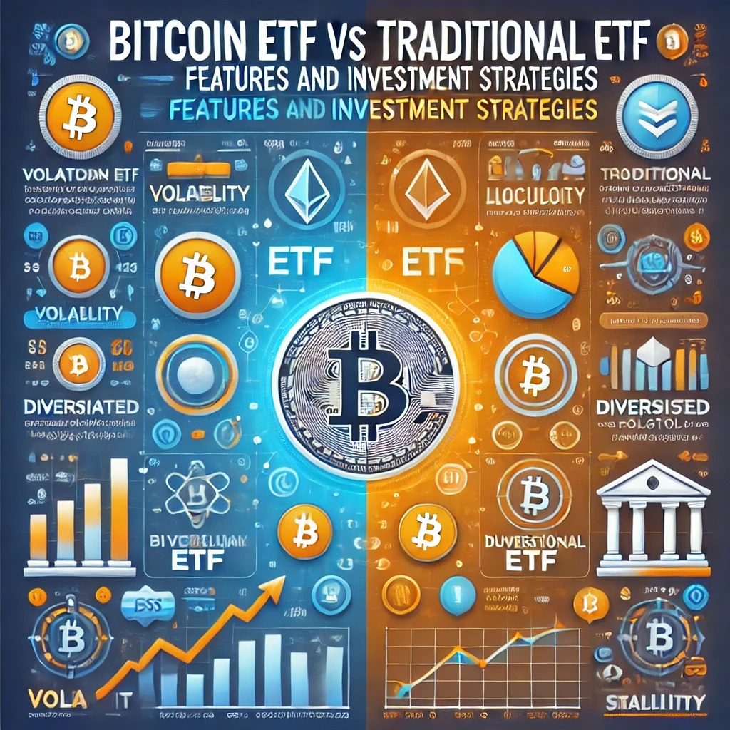 비트코인 ETF와 전통 ETF 비교 (특징과 투자 전략)