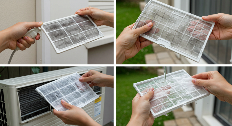 필터 청소 및 교체